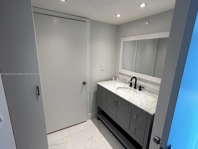 bathroom with vanity