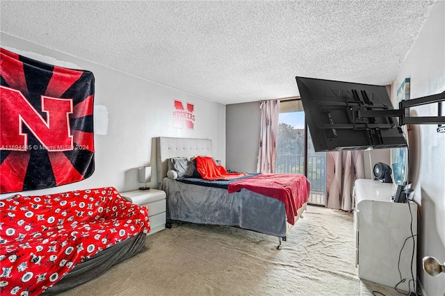 6195 Rock Island Rd Unit 413, Tamarac, FL 33319 - bedroom featuring a textured ceiling, carpet, and access to outside
