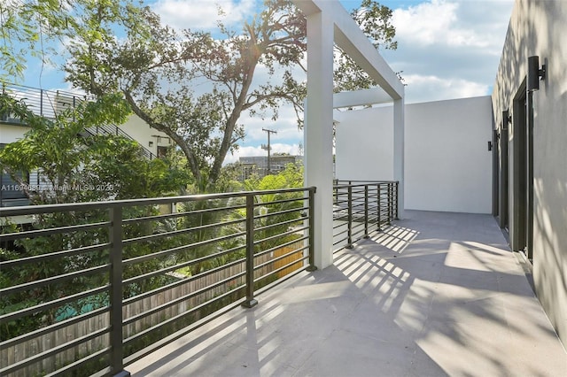 view of balcony