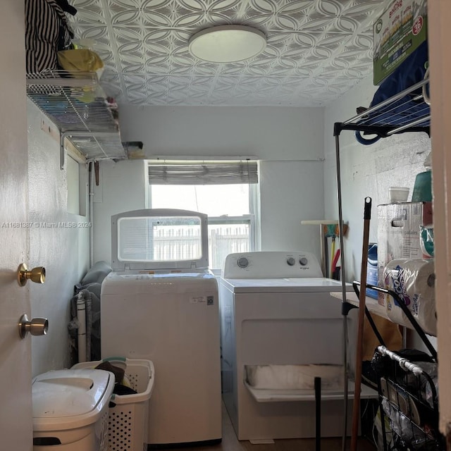 view of laundry room