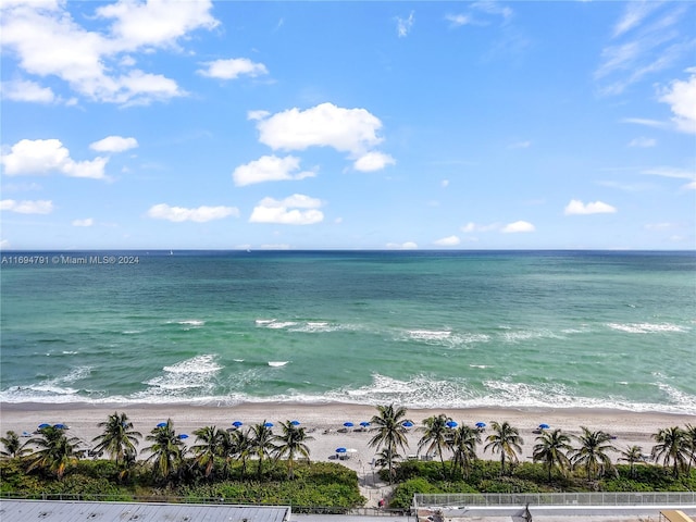 water view featuring a view of the beach