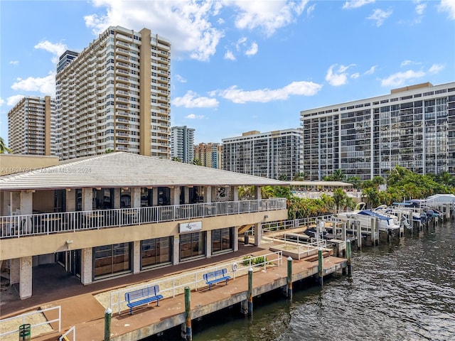 view of property featuring a water view