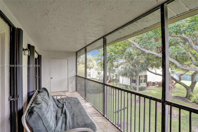 view of sunroom / solarium