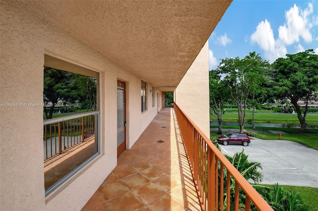 view of balcony