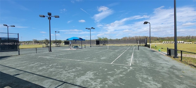 view of tennis court