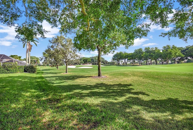 surrounding community featuring a lawn