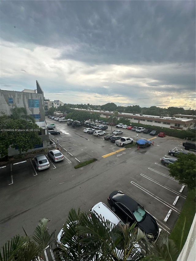 view of parking / parking lot