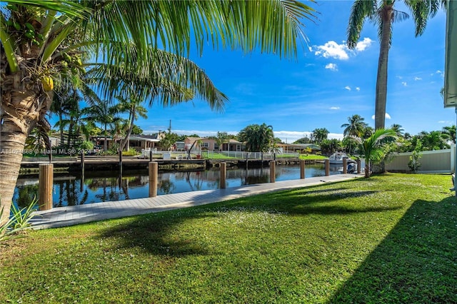 4450 SW 34th Dr, Dania Beach, FL 33312 - dock with a water view and a residential view