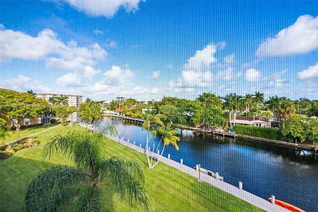 view of water feature