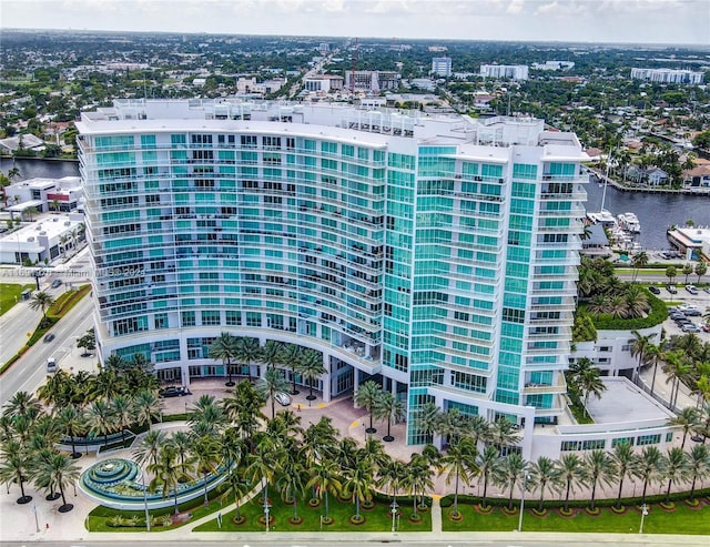 view of property with a water view