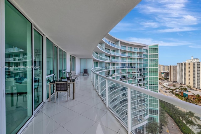 view of balcony