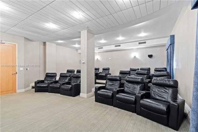 3901 S Ocean Dr Unit 2J, Hollywood, FL 33019 - home theater room with carpet and baseboards