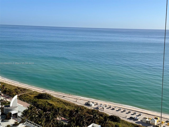 water view featuring a beach view