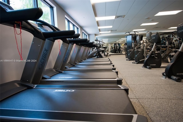 view of exercise room