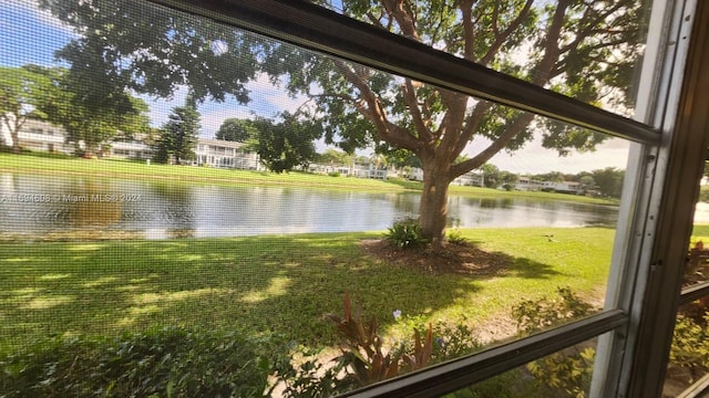 view of water feature