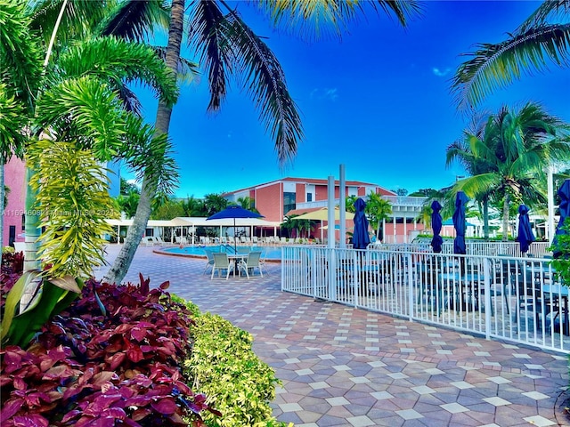 view of community featuring a pool