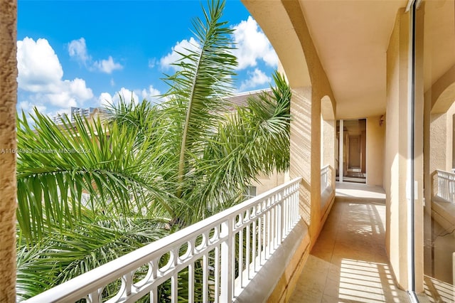 view of balcony