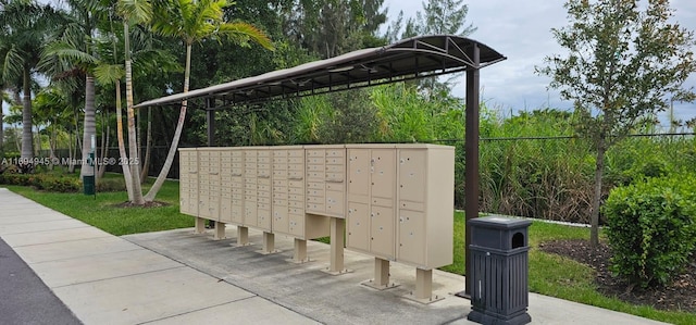 surrounding community featuring a mail area