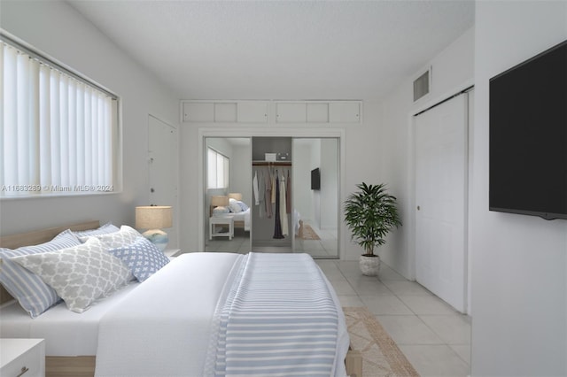 view of tiled bedroom