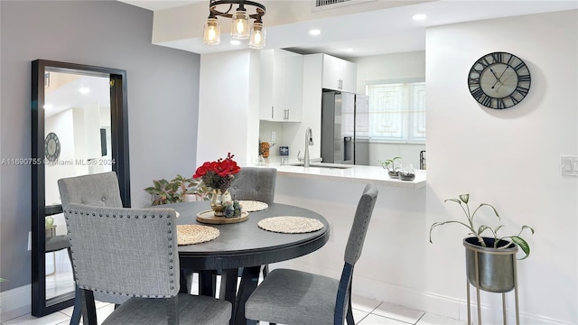 8415 SW 107th Ave Unit 356W, Miami, FL 33173 - dining room featuring light tile patterned flooring, baseboards, and recessed lighting