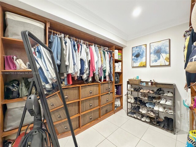 8415 SW 107th Ave Unit 356W, Miami, FL 33173 - walk in closet featuring tile patterned floors