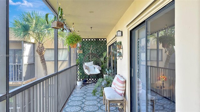 view of balcony