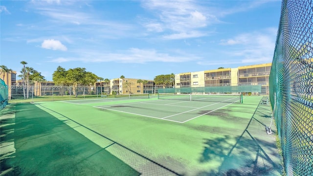 view of sport court