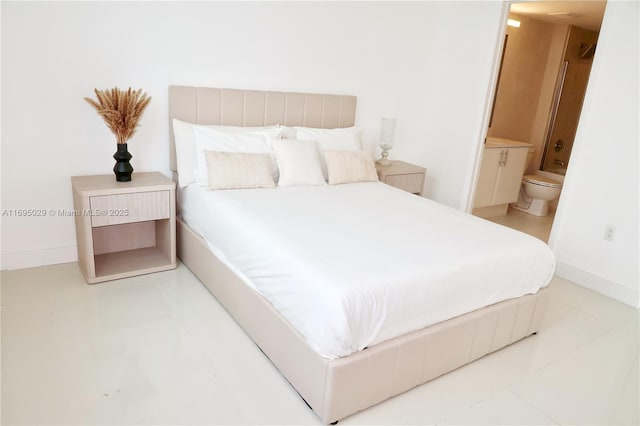 1861 NW S River Dr Unit 2505, Miami, FL 33125 - bedroom with ensuite bath and baseboards