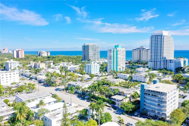 524 Orton Ave Unit 603, Fort Lauderdale, FL 33304 - drone / aerial view with a water view and a view of city