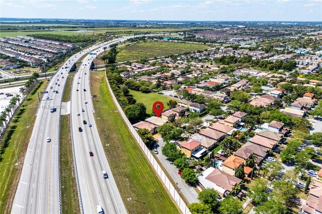 drone / aerial view featuring a residential view