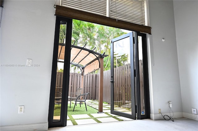 entryway with a wealth of natural light