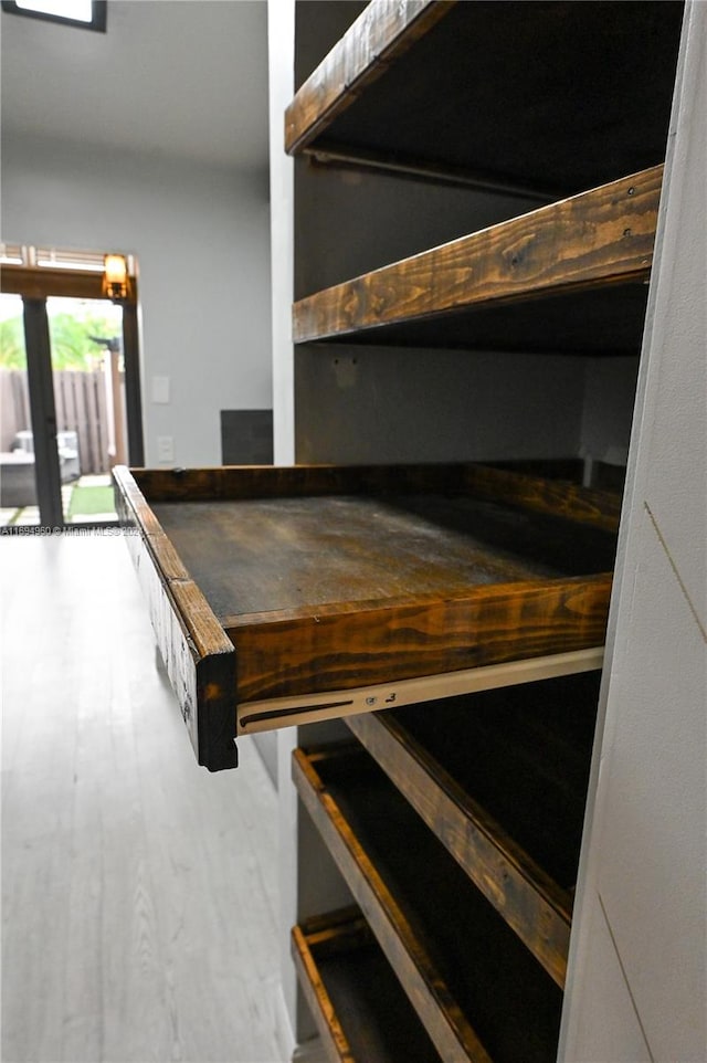 playroom featuring hardwood / wood-style floors