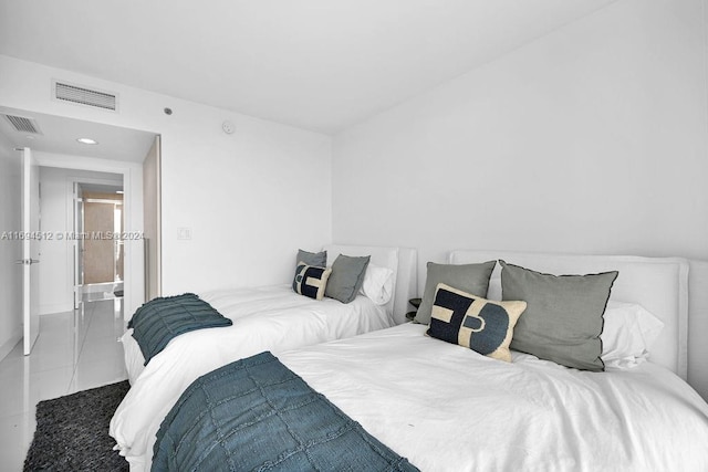 view of tiled bedroom