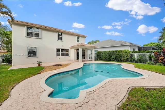 view of pool with a patio area