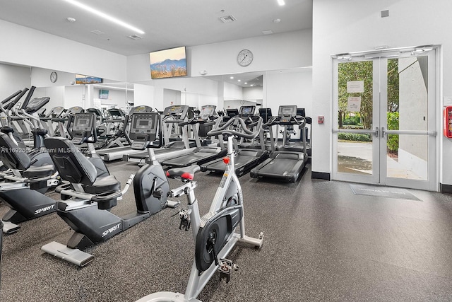 view of exercise room