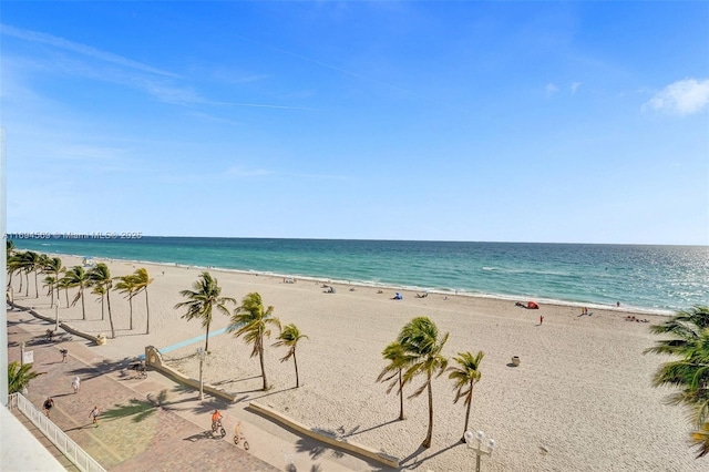 water view featuring a view of the beach