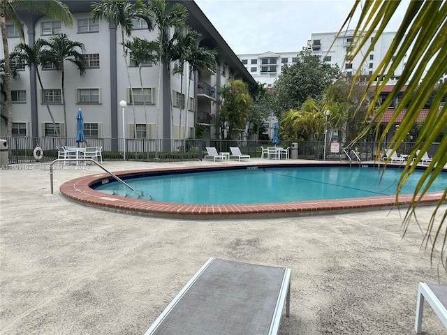 view of pool with a patio