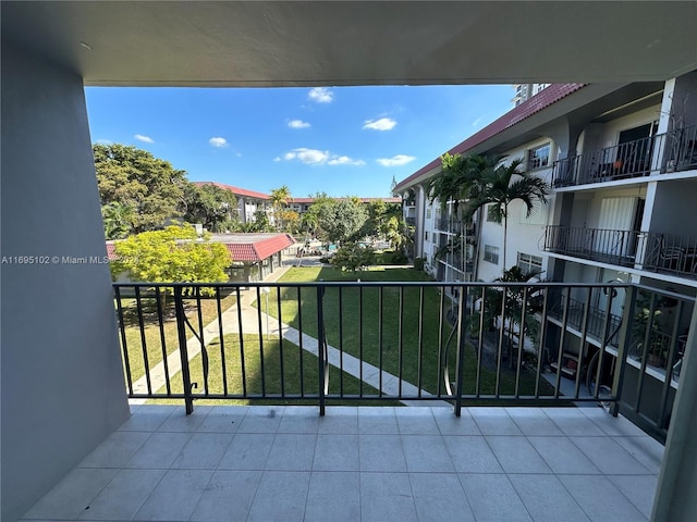 view of balcony