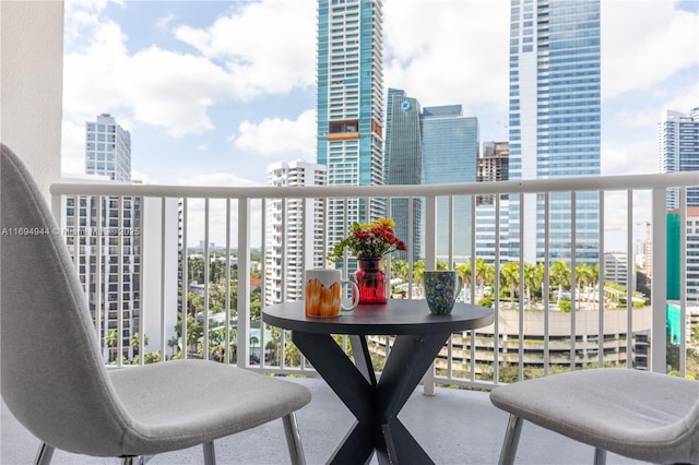 view of balcony