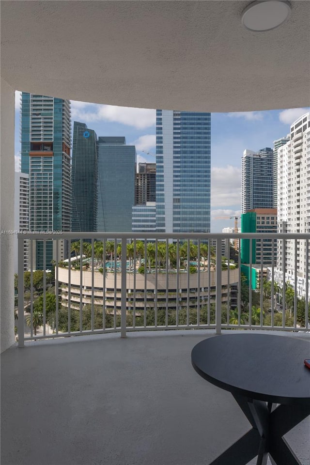 view of balcony