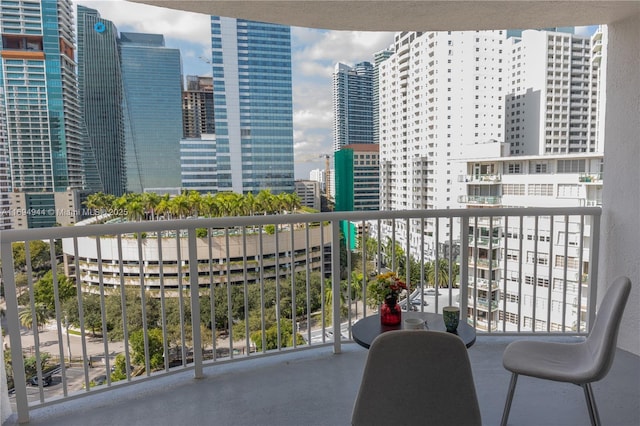 view of balcony