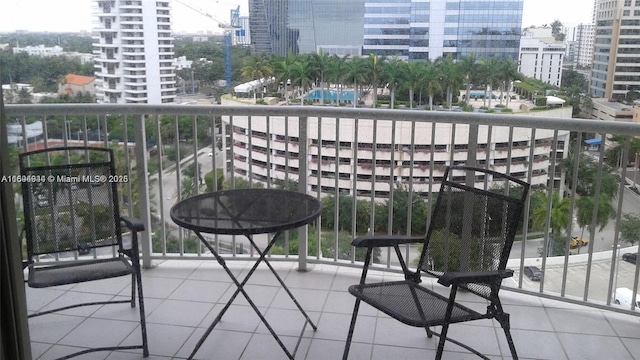 1420 Brickell Bay Dr Unit 1506D, Miami, FL 33131 - balcony featuring a view of city