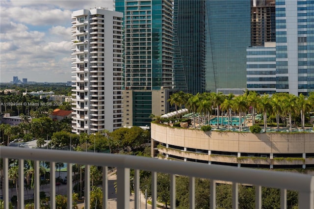 1420 Brickell Bay Dr Unit 1506D, Miami, FL 33131 - balcony featuring a view of city