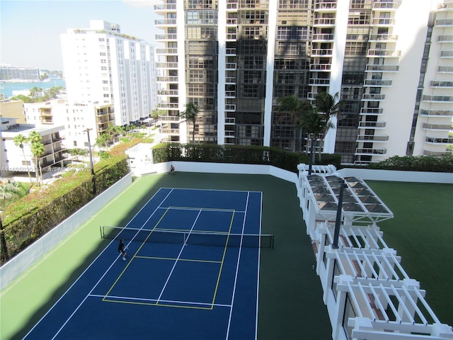 view of tennis court