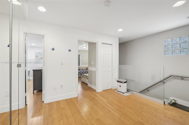 interior space featuring light hardwood / wood-style floors