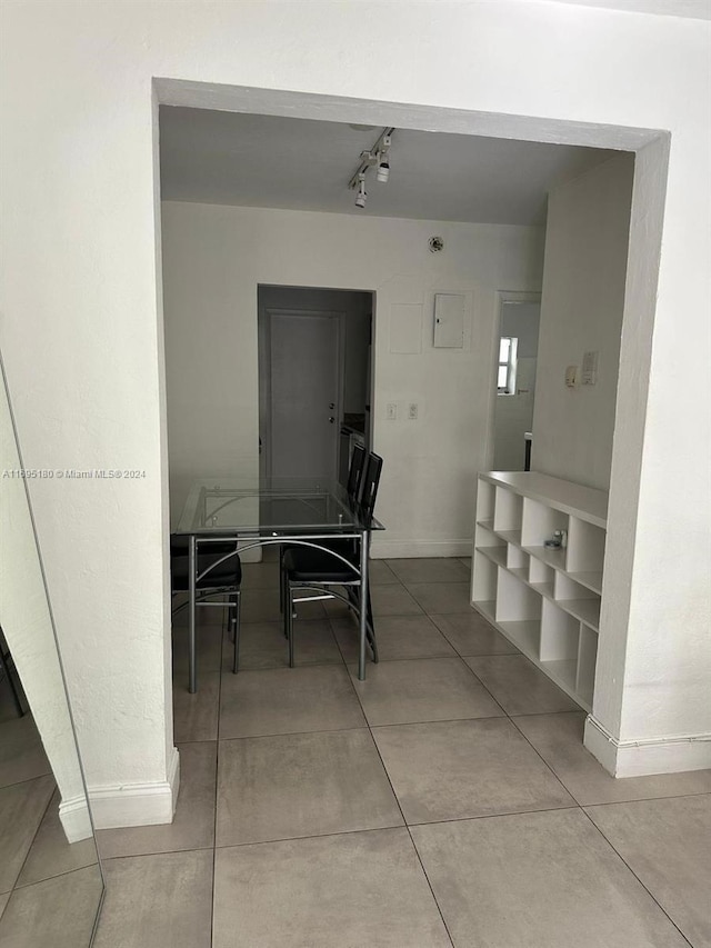 view of tiled dining area