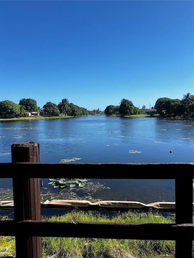 property view of water