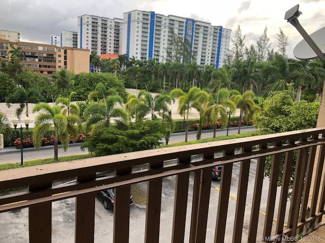 view of balcony