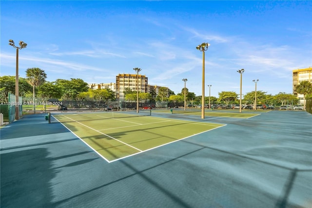 view of sport court