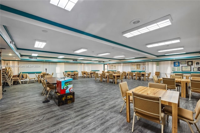 dining room featuring dark hardwood / wood-style floors